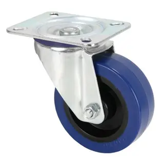 Adam Hall 372151 Swivel Castor 100 mm with blue Wheel