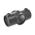 Doughty T1190001 Pipe Clamp(Black) Two Socket Cross