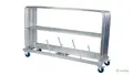 Nivtec rail trolley, large for 12 large rails, 194 x 60cm