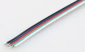 Kabel 5-leder green/red/blue/black/white AWG#20